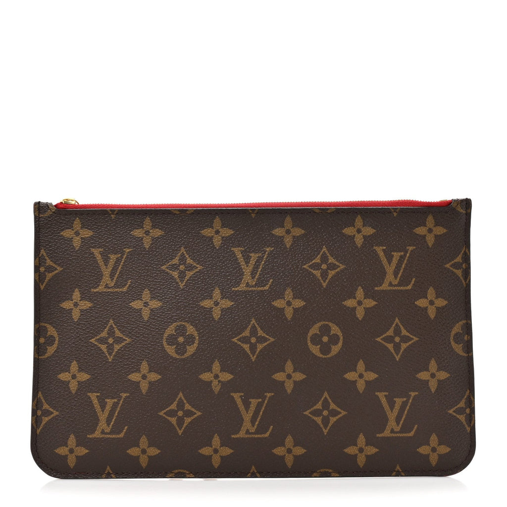 Louis Vuitton Monogram Neverfull MM GM Pochette Cherry