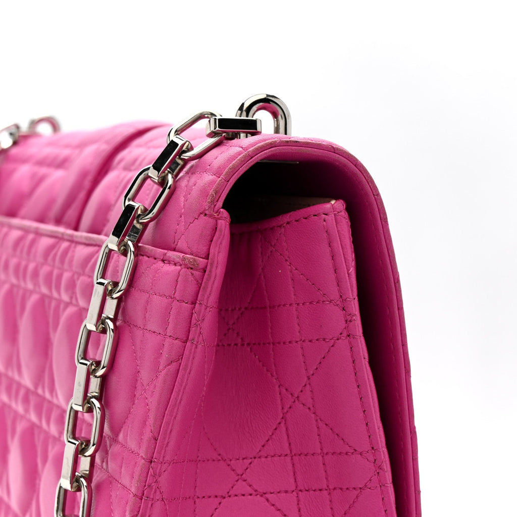 Christian Dior Lambskin Cannage Large Miss Dior Flap Sorbet