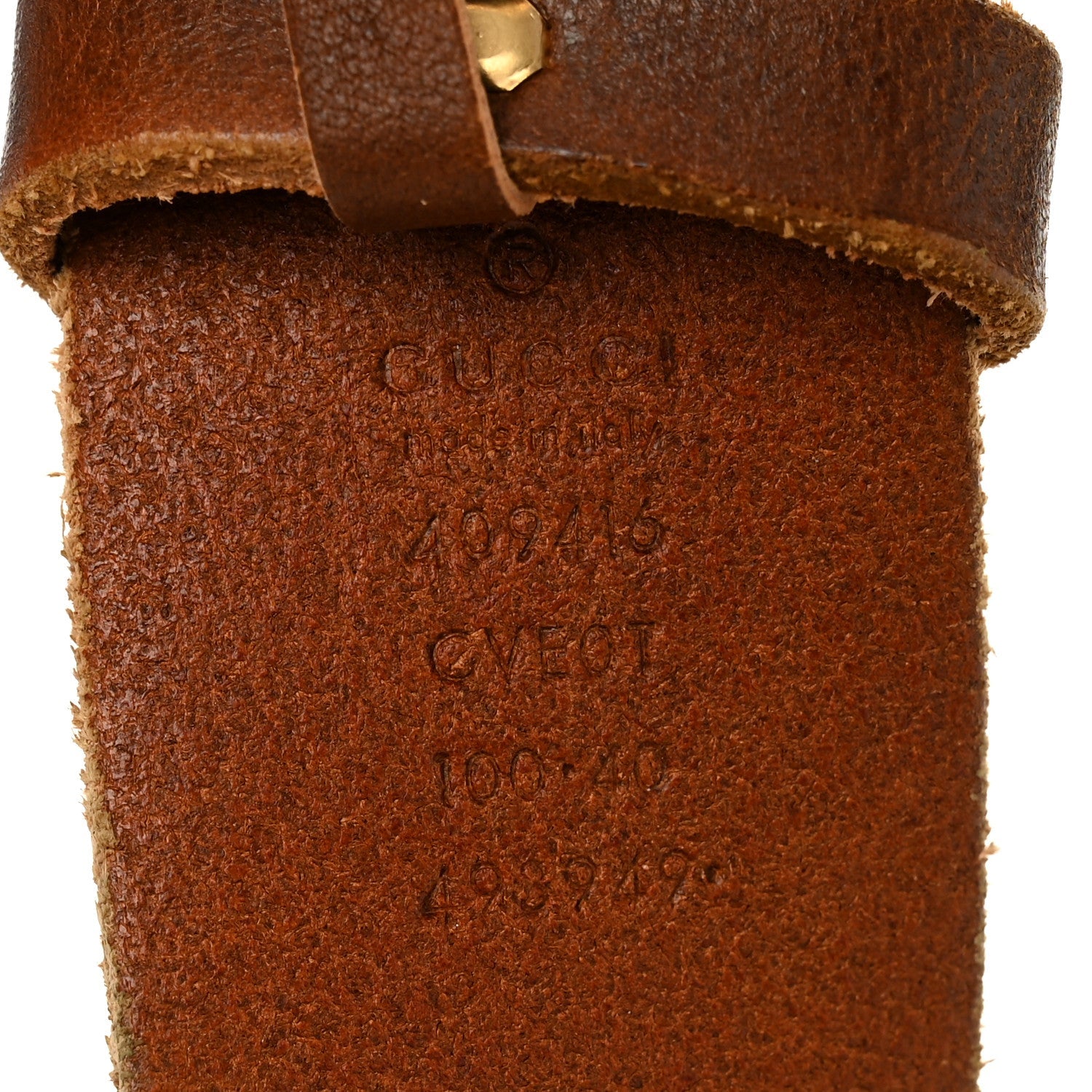 Gucci Faded Calfskin Double G 40mm Belt 100 40 Cuir