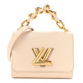 Louis Vuitton Epi Twist Braided Chain Shoulder Bag PM Quartz White