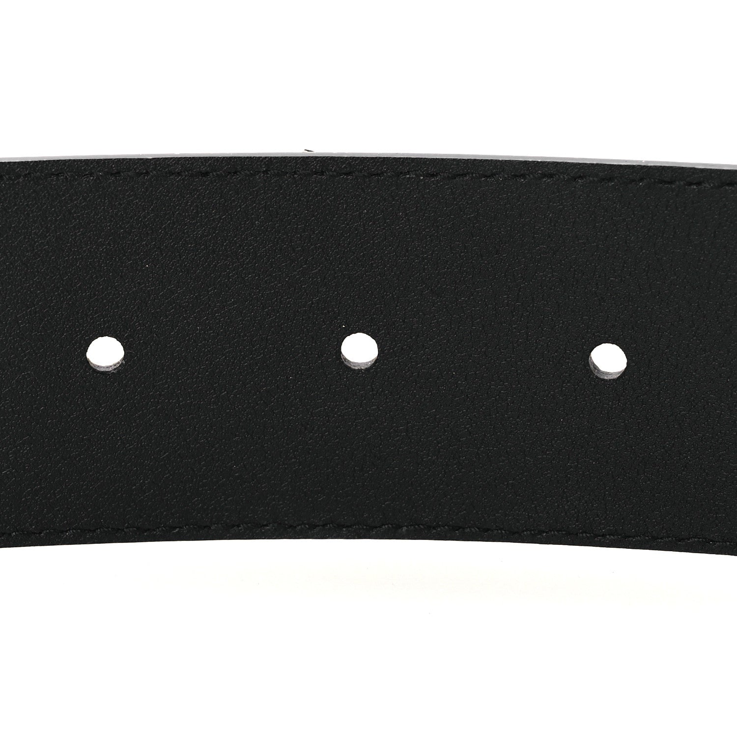 Gucci Textured Calfskin Double G 40mm Belt 80 32 Black