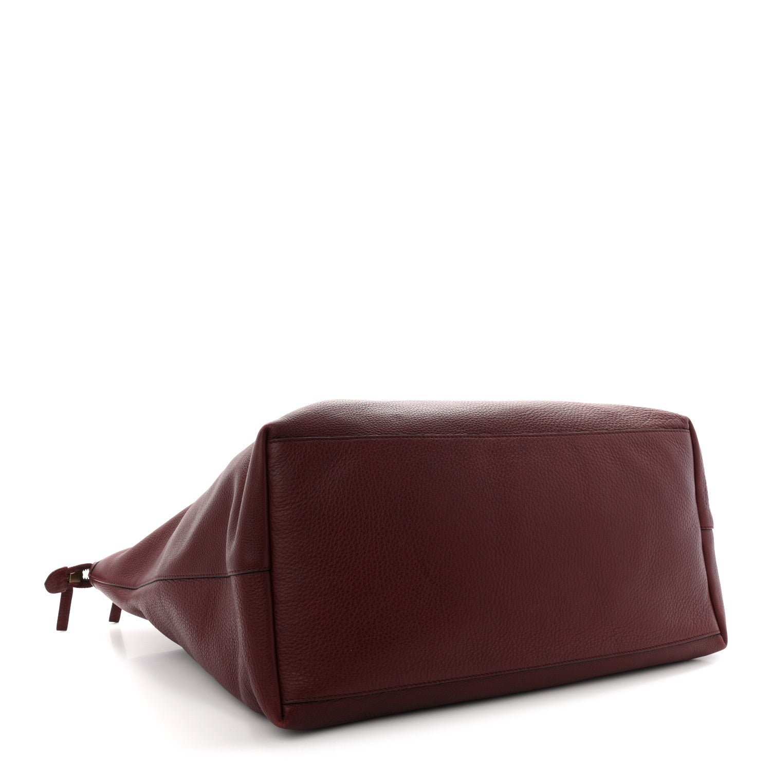 Gucci Grained Calfskin Duffle Bag Burgundy