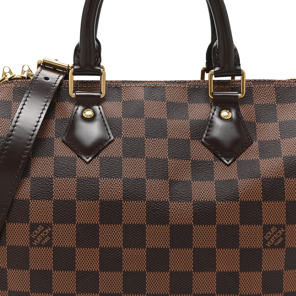 Louis Vuitton Damier Ebene Speedy Bandouliere 25