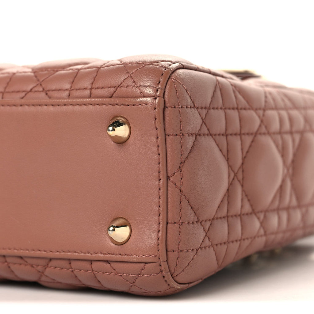 Christian Dior Lambskin Cannage Small My ABCDior Lady Dior Fard