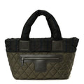 Chanel Nylon Quilted Small Coco Cocoon Tote Khaki