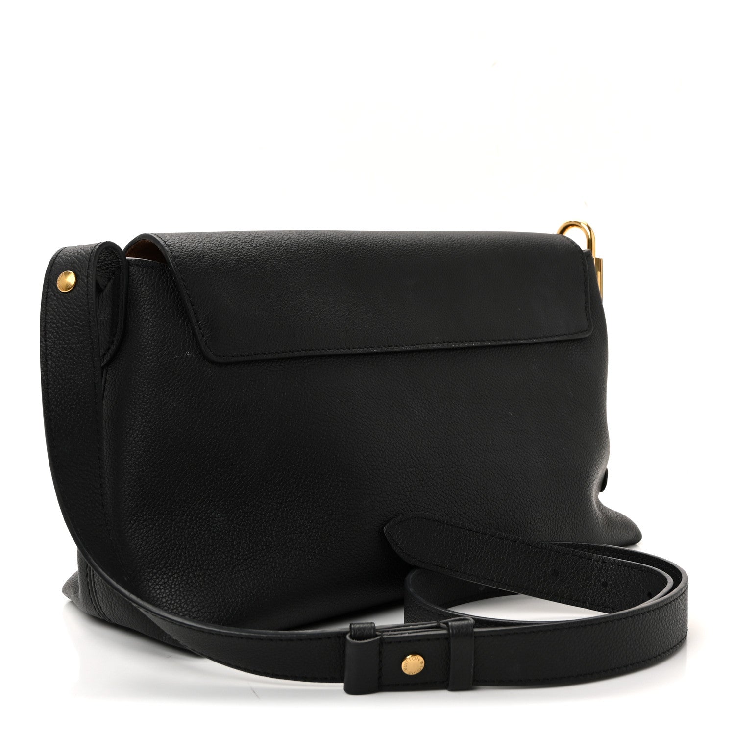 Louis Vuitton Grained Calfskin Low Key Messenger Black