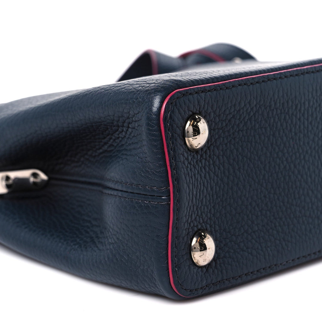 Louis Vuitton Taurillon Capucines BB Marine Rouge
