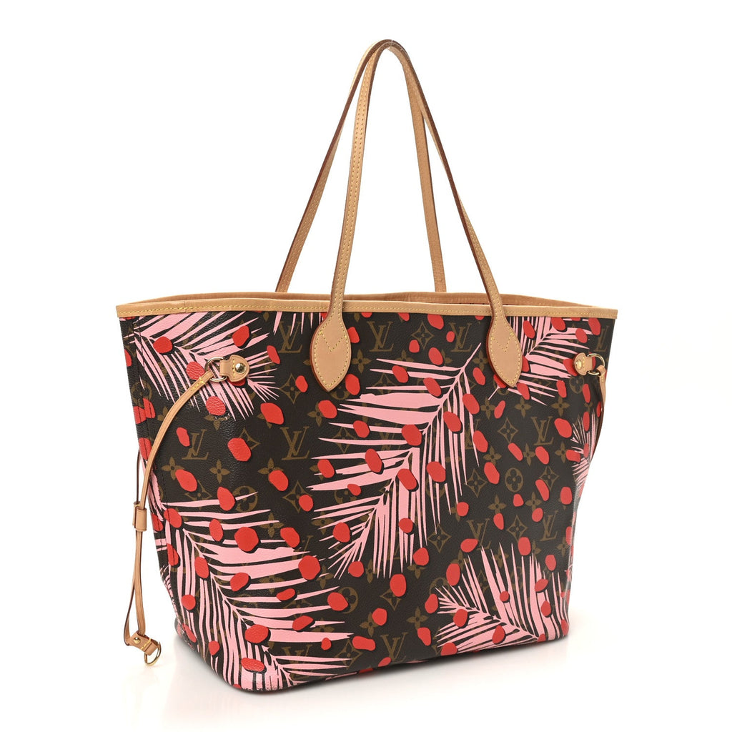 Louis Vuitton Monogram Jungle Dots Neo Neverfull MM Sugar Pink Poppy