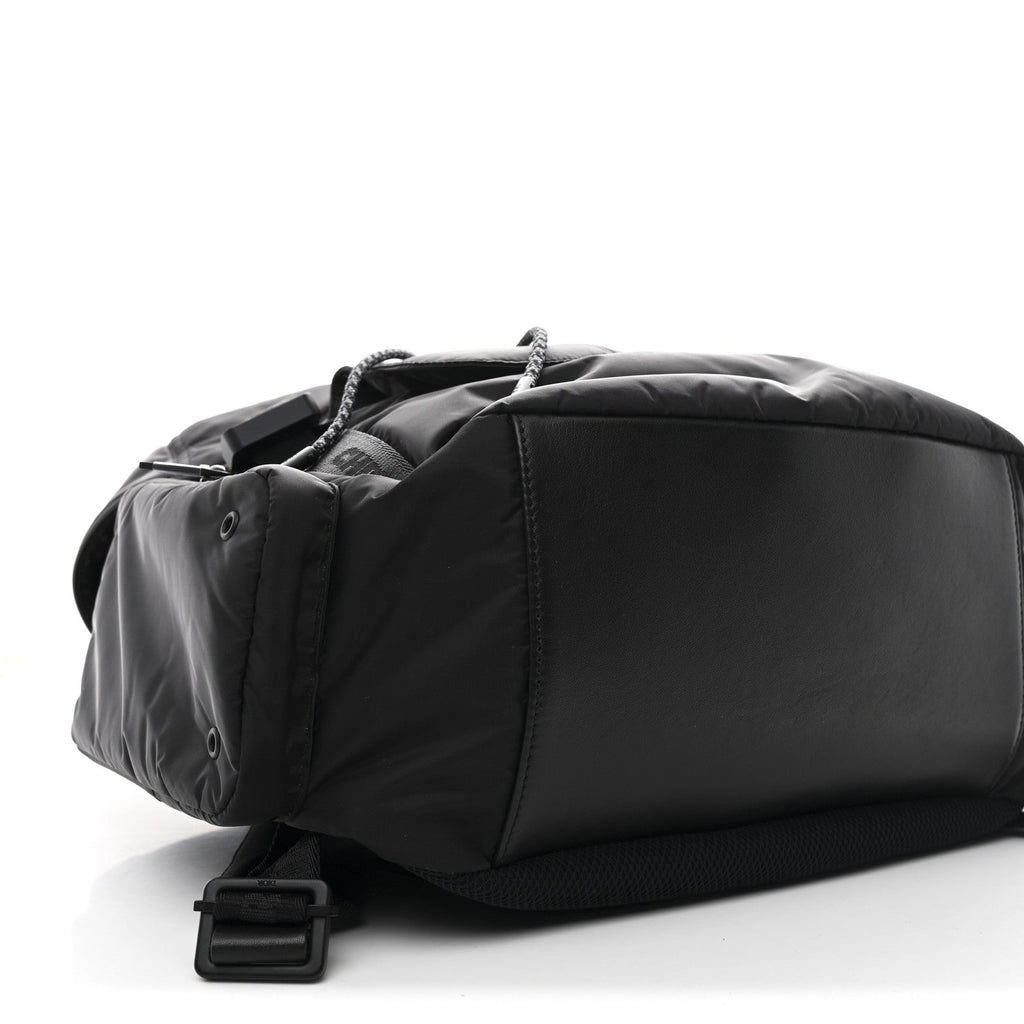 Christian Dior Nylon Saddle Backpack Black