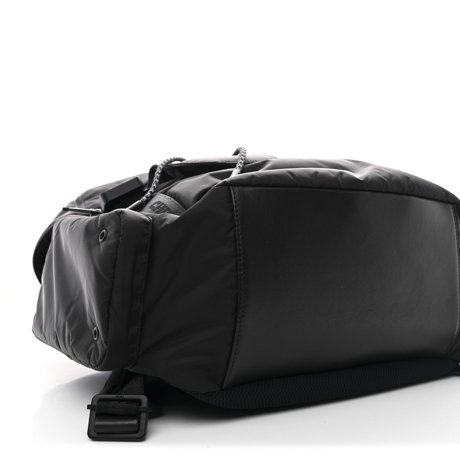Christian Dior Nylon Saddle Backpack Black