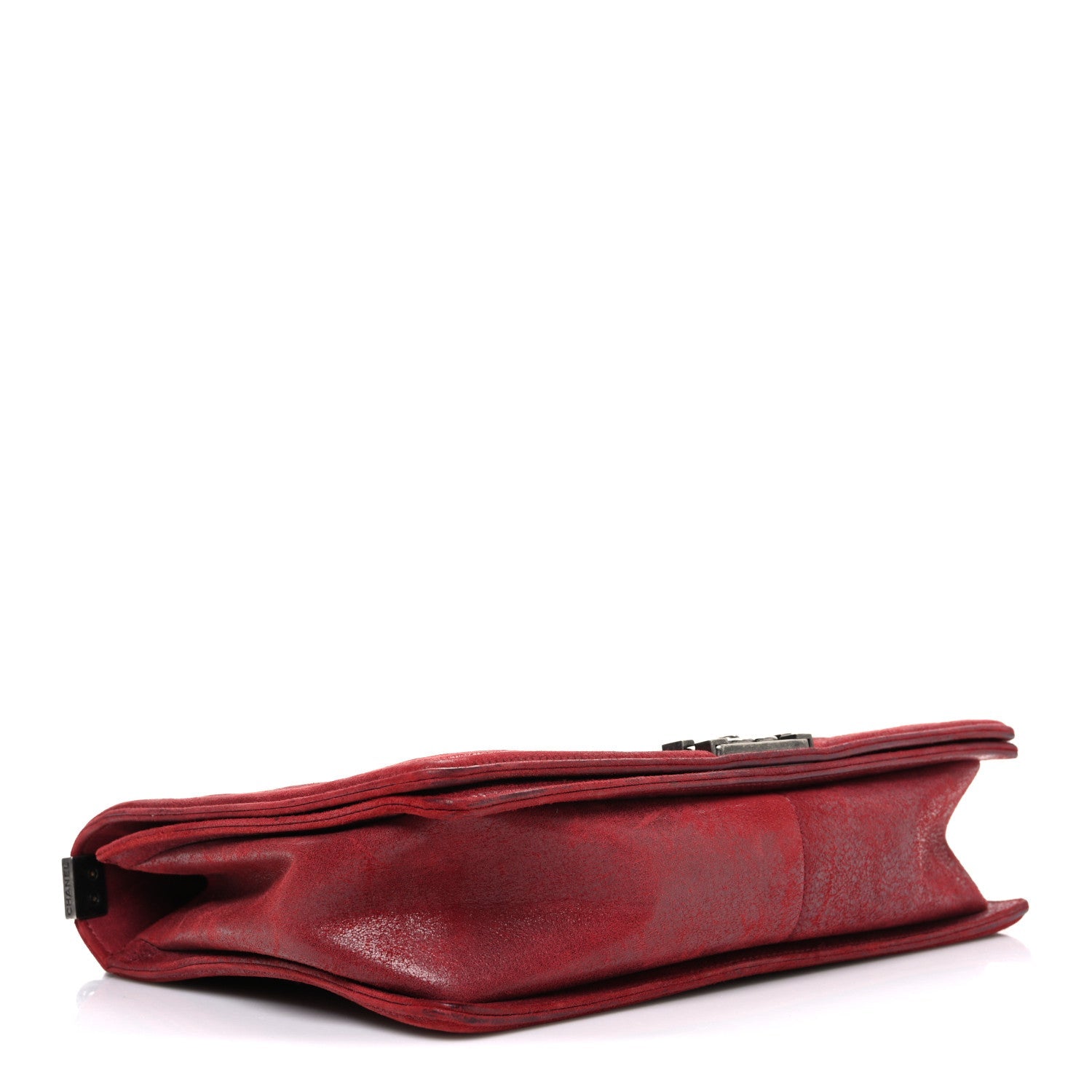 Chanel Nubuck Chesterfield Quilted Large Celtic Boy Flap Red