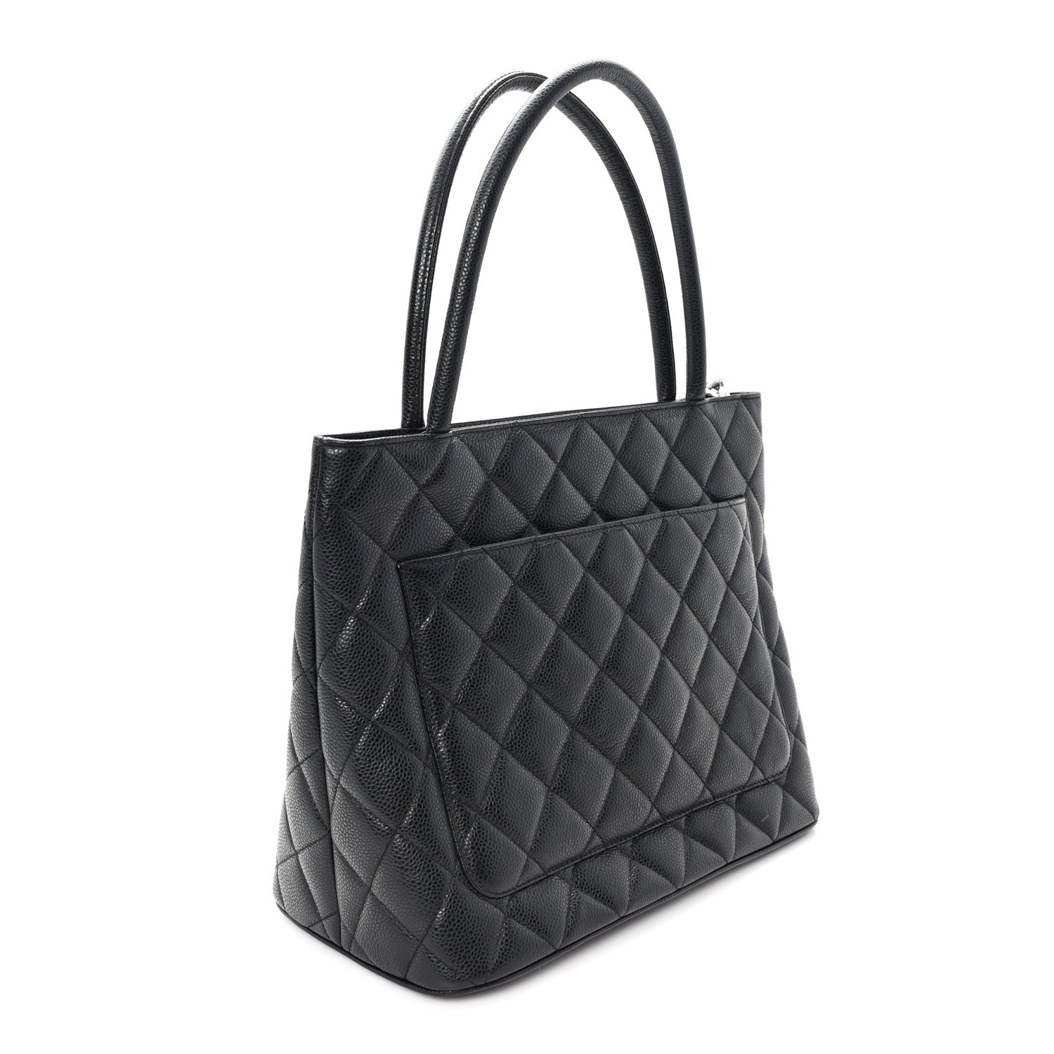 Chanel Caviar Quilted Medallion Tote Black