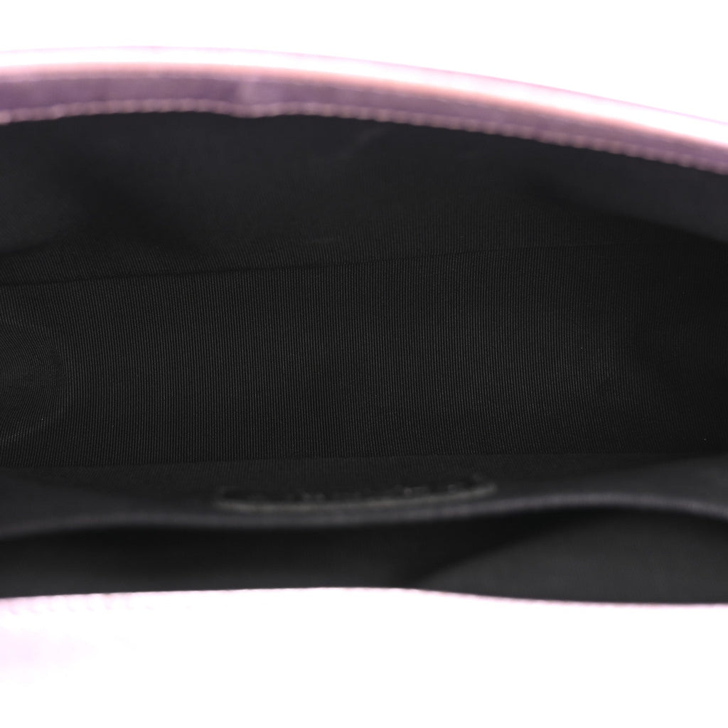 Chanel Metallic Patent Calfskin Quilted Medium Boy Flap Light Pink