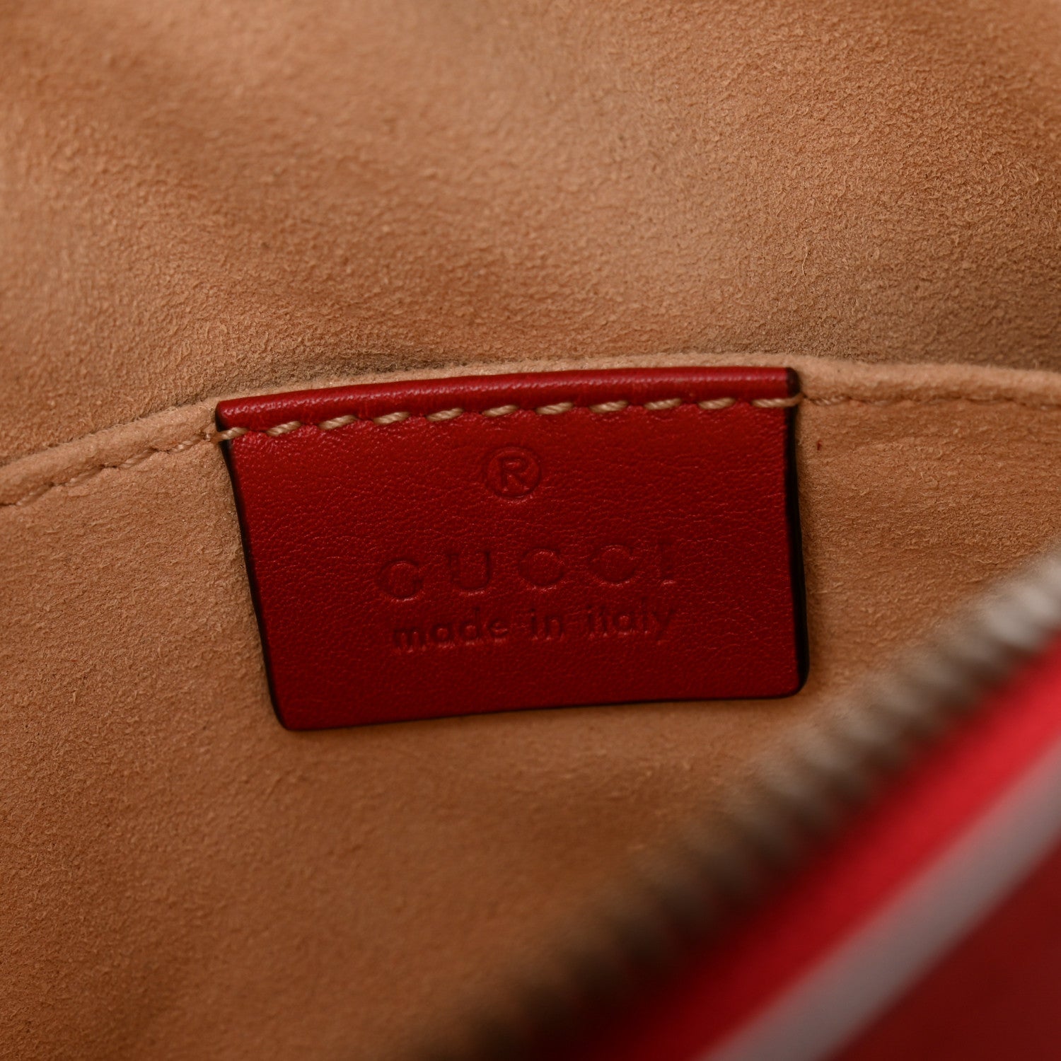 Gucci Calfskin Matelasse GG Marmont Belt Bag 85 34 Hibiscus Red