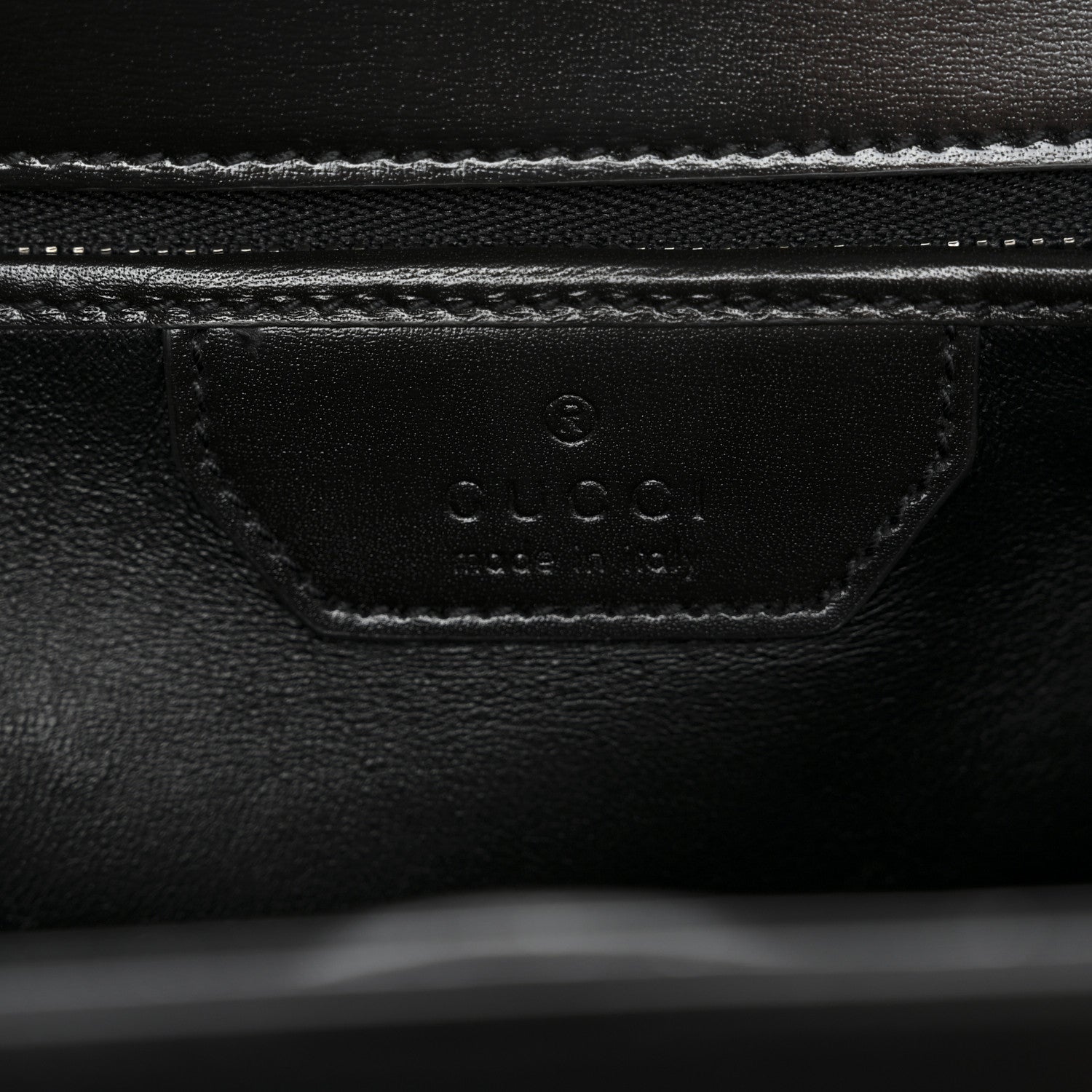 Gucci Boarded Dyana Lux Calfskin Web Monochrome Medium Bamboo 1947 Top Handle Bag Black