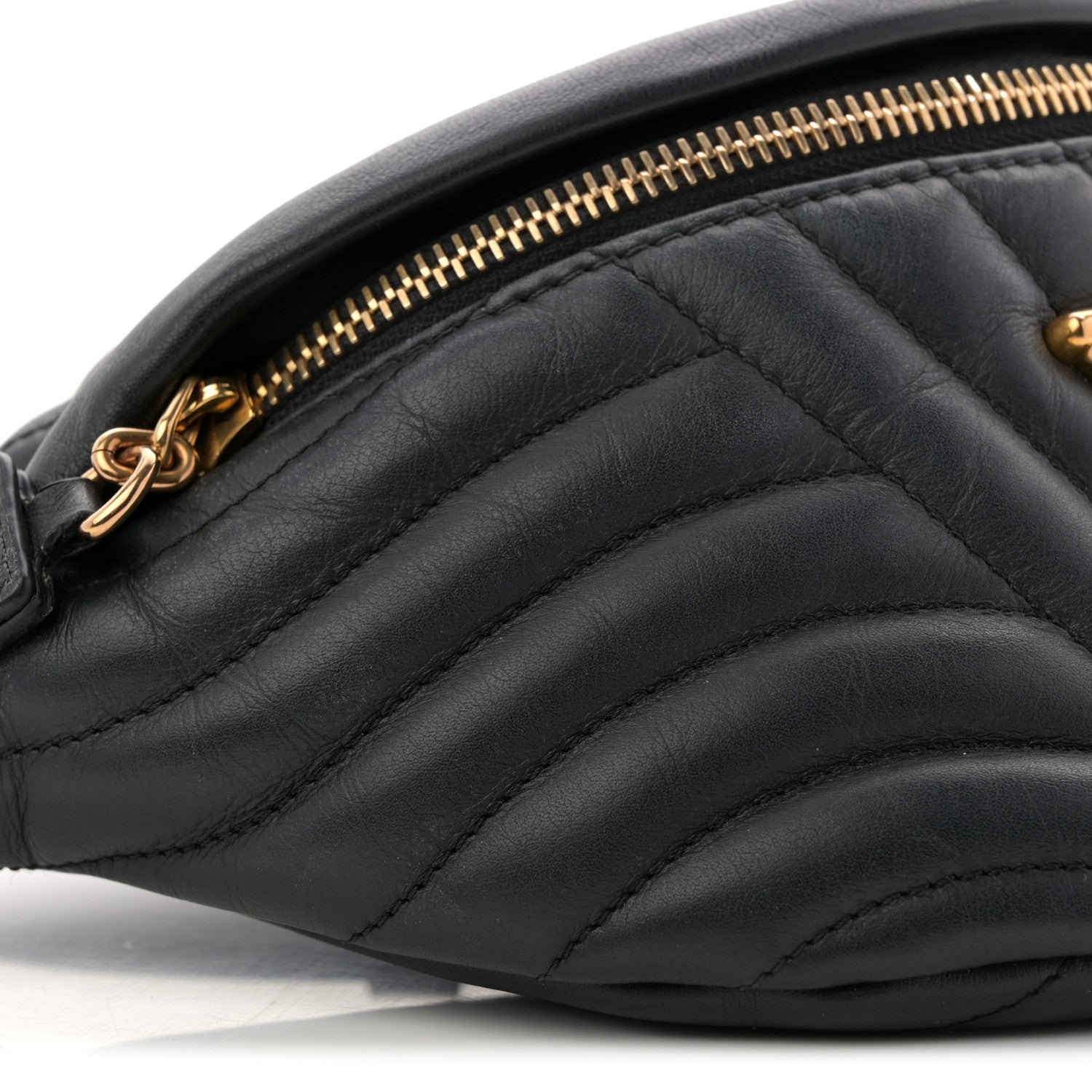 Louis Vuitton Calfskin Quilted New Wave Bumbag Black