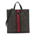 Gucci GG Supreme Monogram Caleido Web Vertical Tote Black