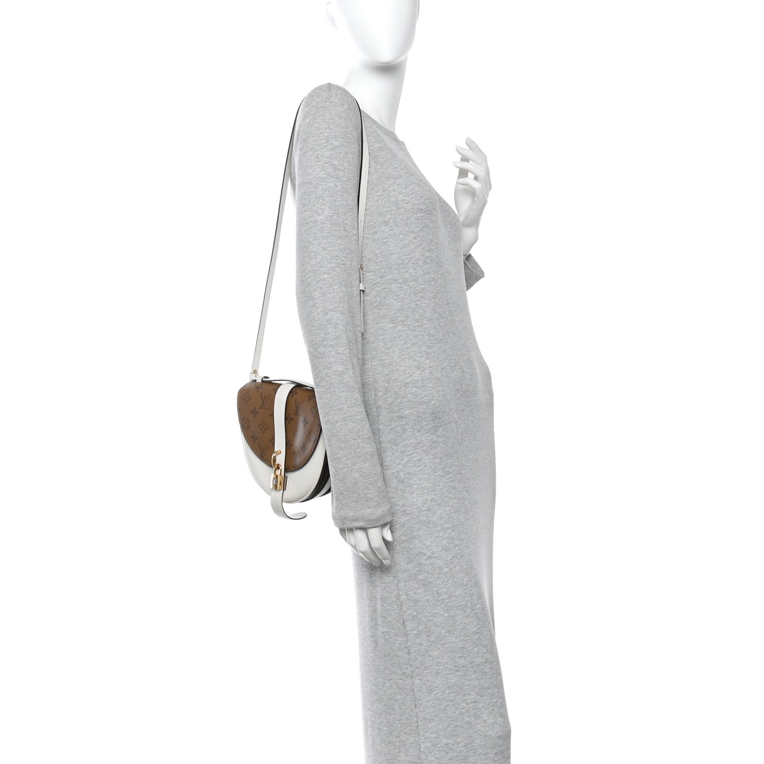 Louis Vuitton Reverse Monogram Chantilly Lock White