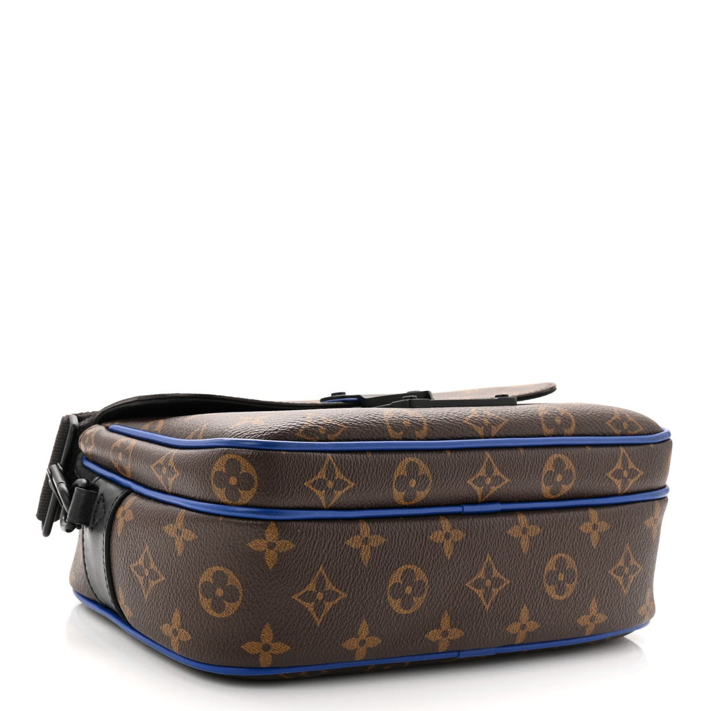 Louis Vuitton Monogram Macassar S Lock Messenger Blue