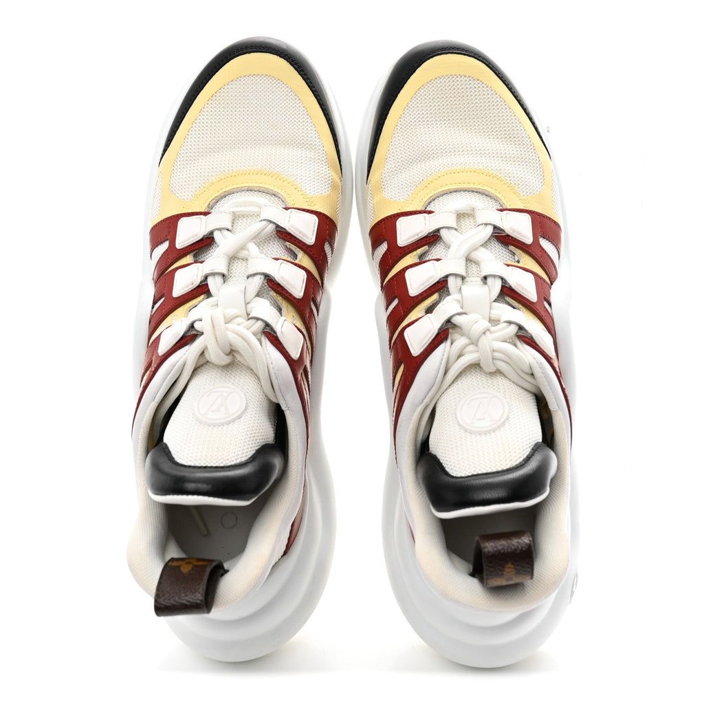 Louis Vuitton Calfskin Technical Nylon LV Archlight Sneakers 40.5 Terracotta