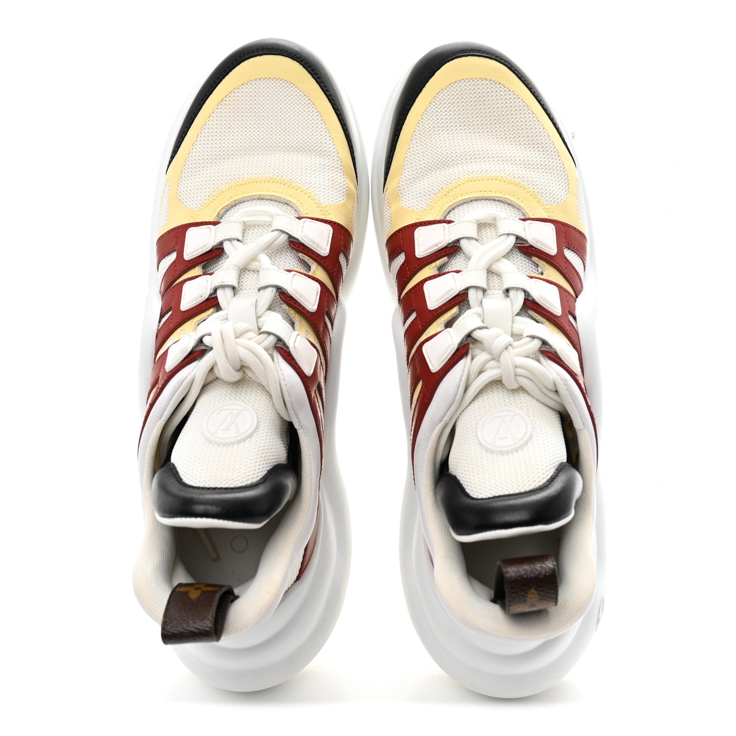 Louis Vuitton Calfskin Technical Nylon LV Archlight Sneakers 40.5 Terracotta