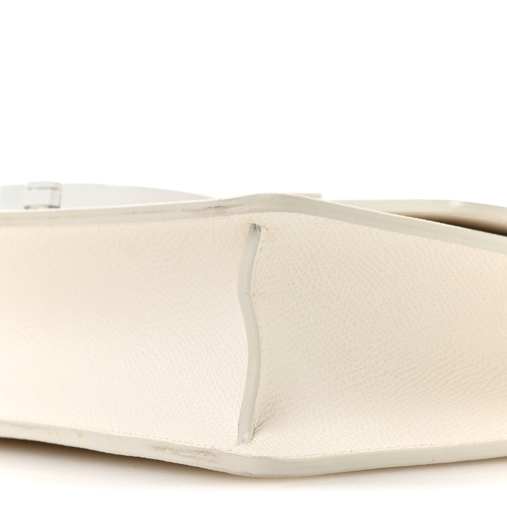 Christian Dior Ultra Matte Grained Calfskin 30 Montaigne Flap Bag White