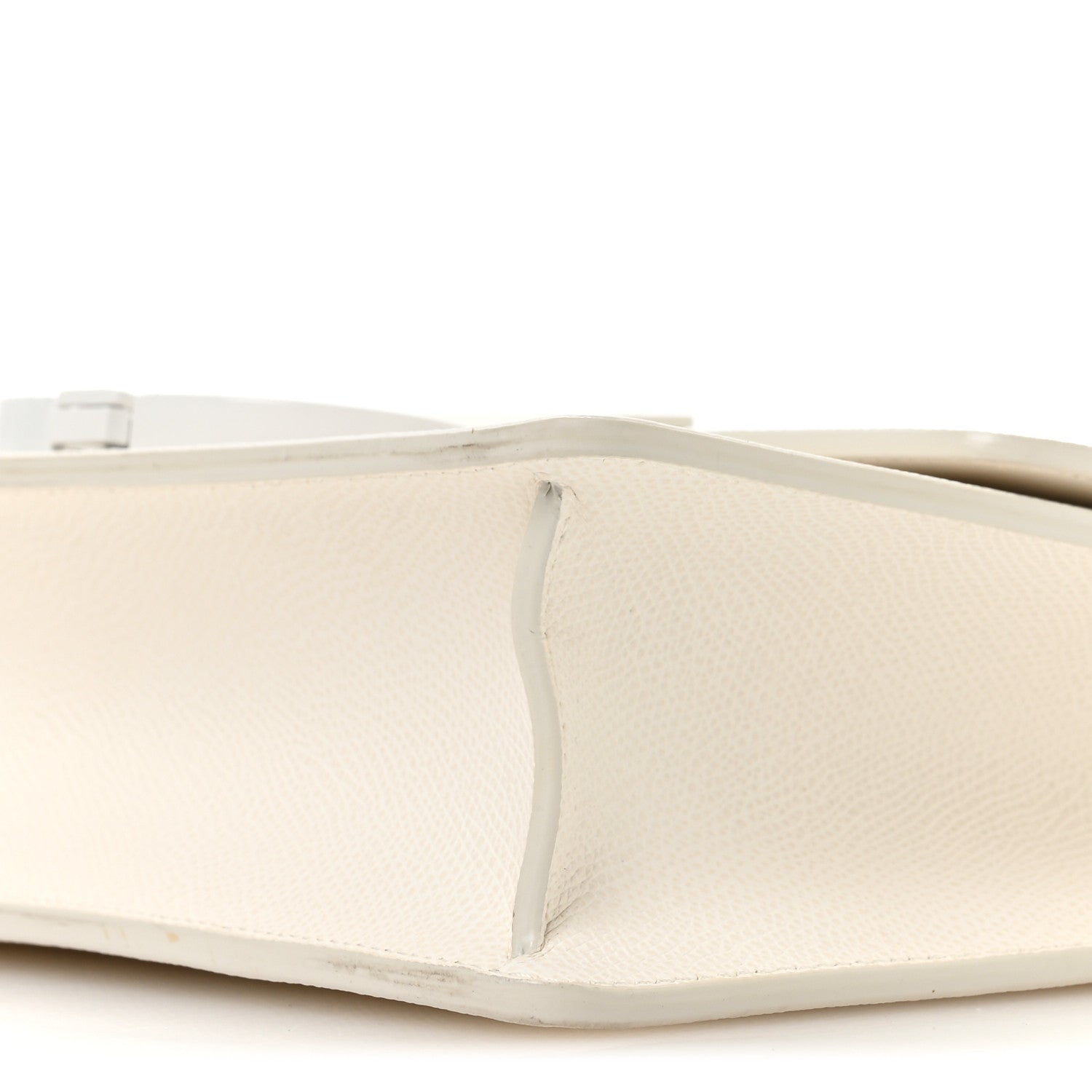 Christian Dior Ultra Matte Grained Calfskin 30 Montaigne Flap Bag White