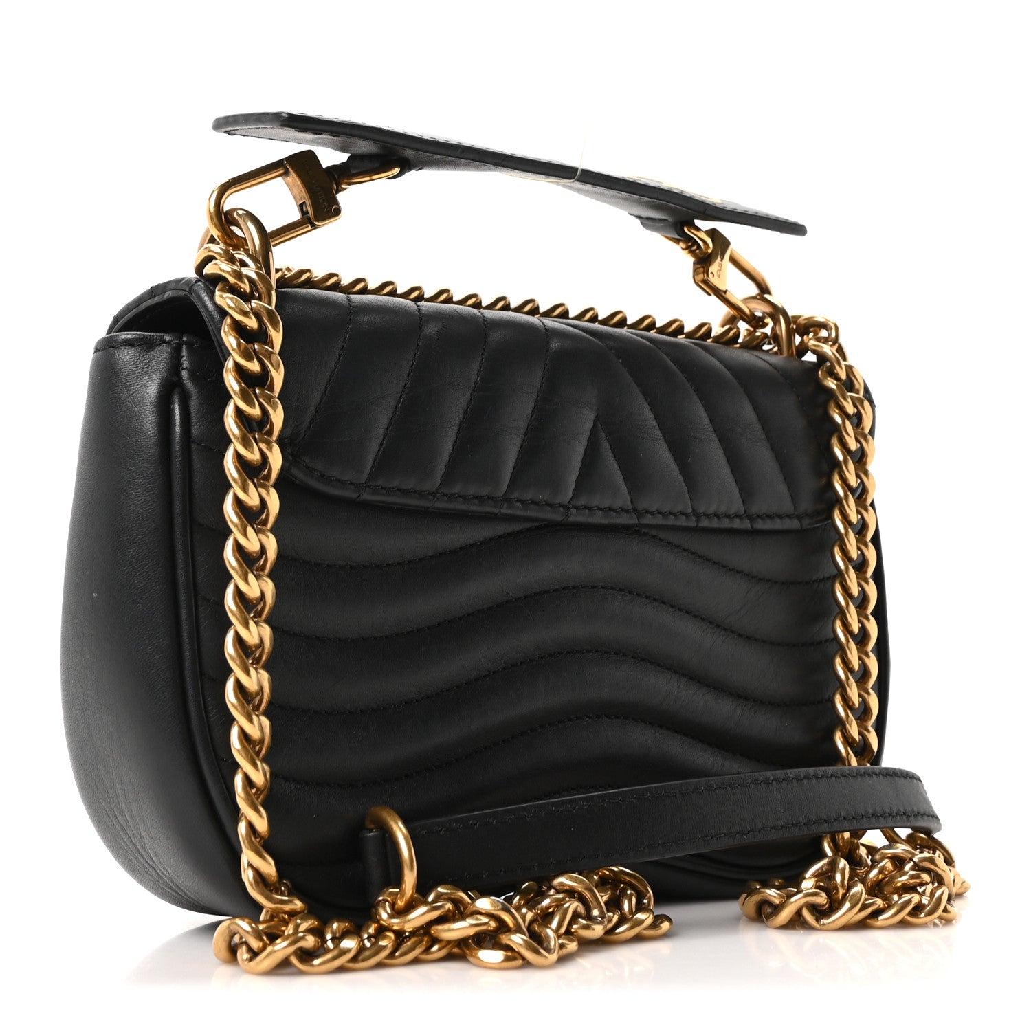 Louis Vuitton Calfskin New Wave Chain PM Black