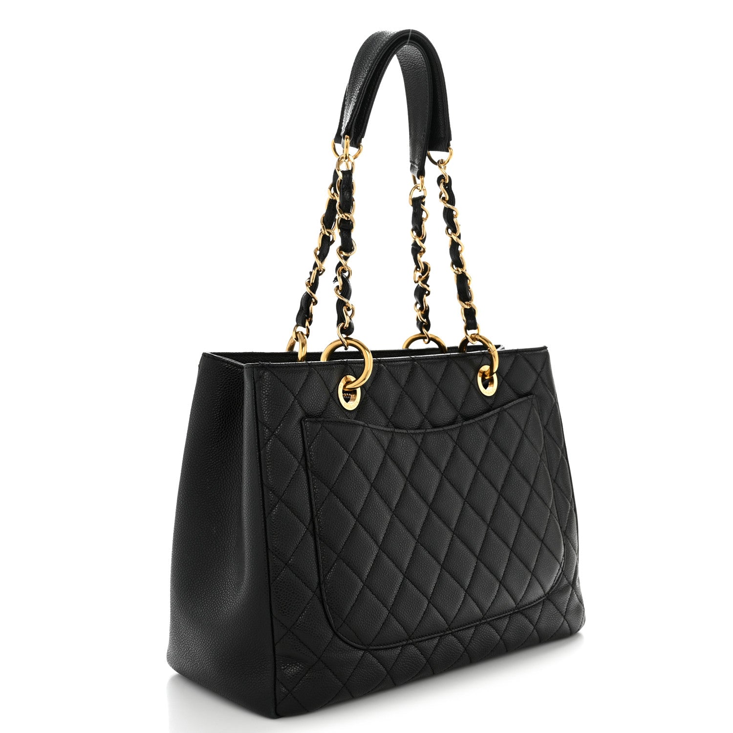 Chanel Caviar Quilted Grand Shopping Tote GST Black