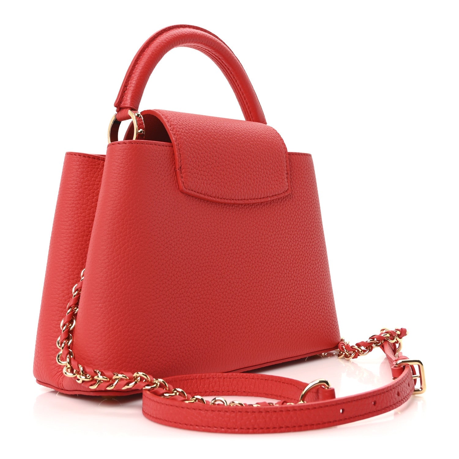 Louis Vuitton LV X TM Taurillon Cerises Capucines BB Rouge