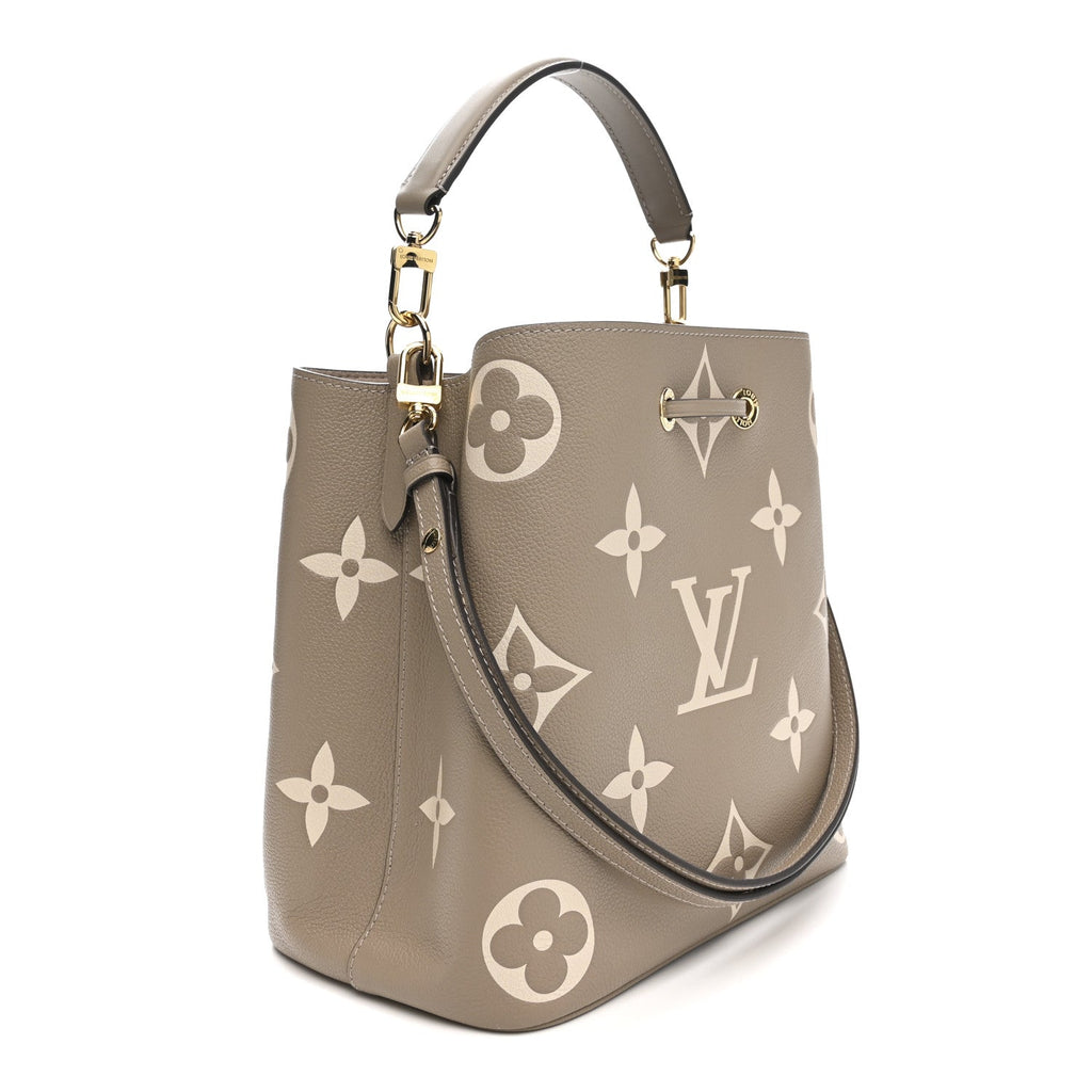 Louis Vuitton Empreinte Monogram Giant Neonoe MM Tourterelle Creme