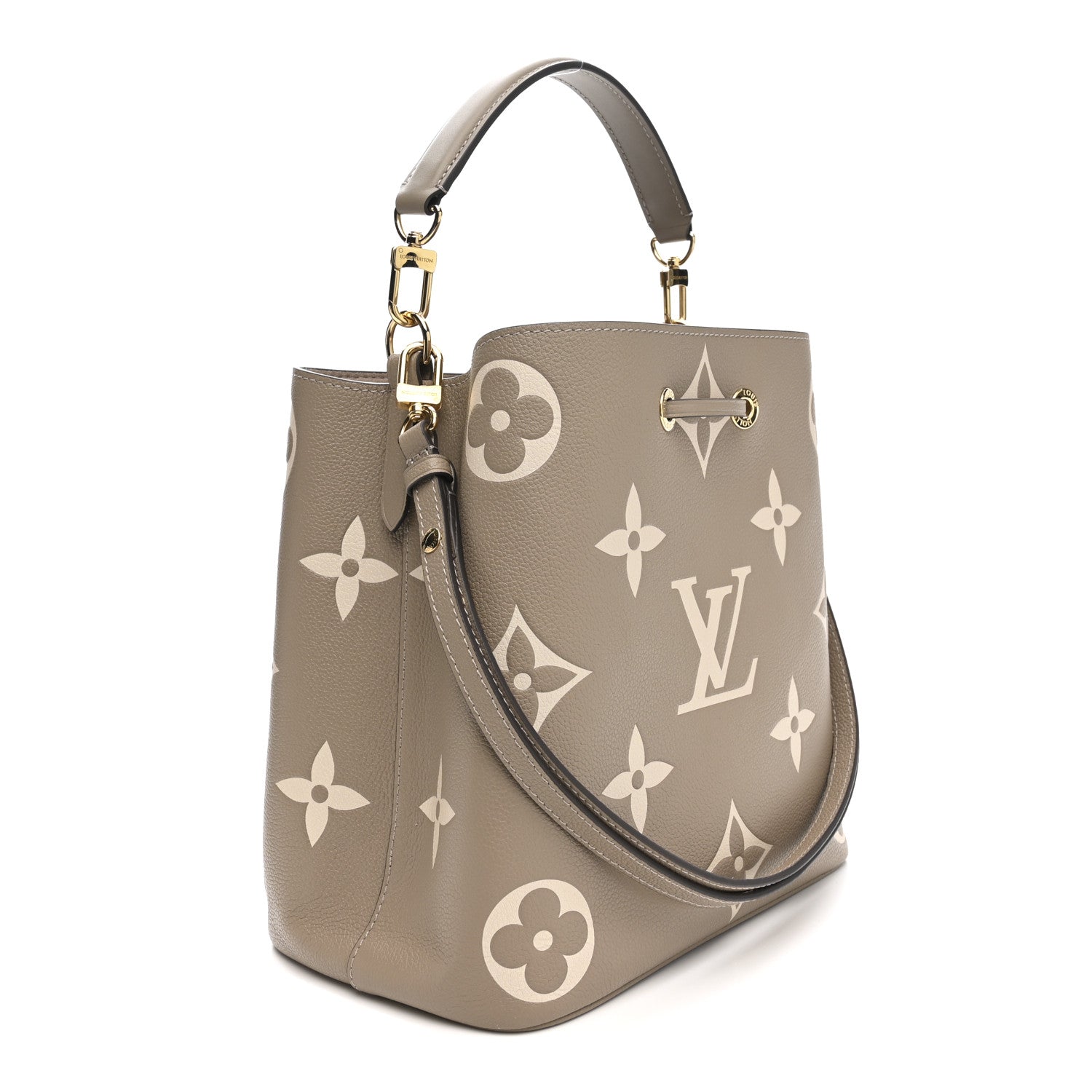 Louis Vuitton Empreinte Monogram Giant Neonoe MM Tourterelle Creme