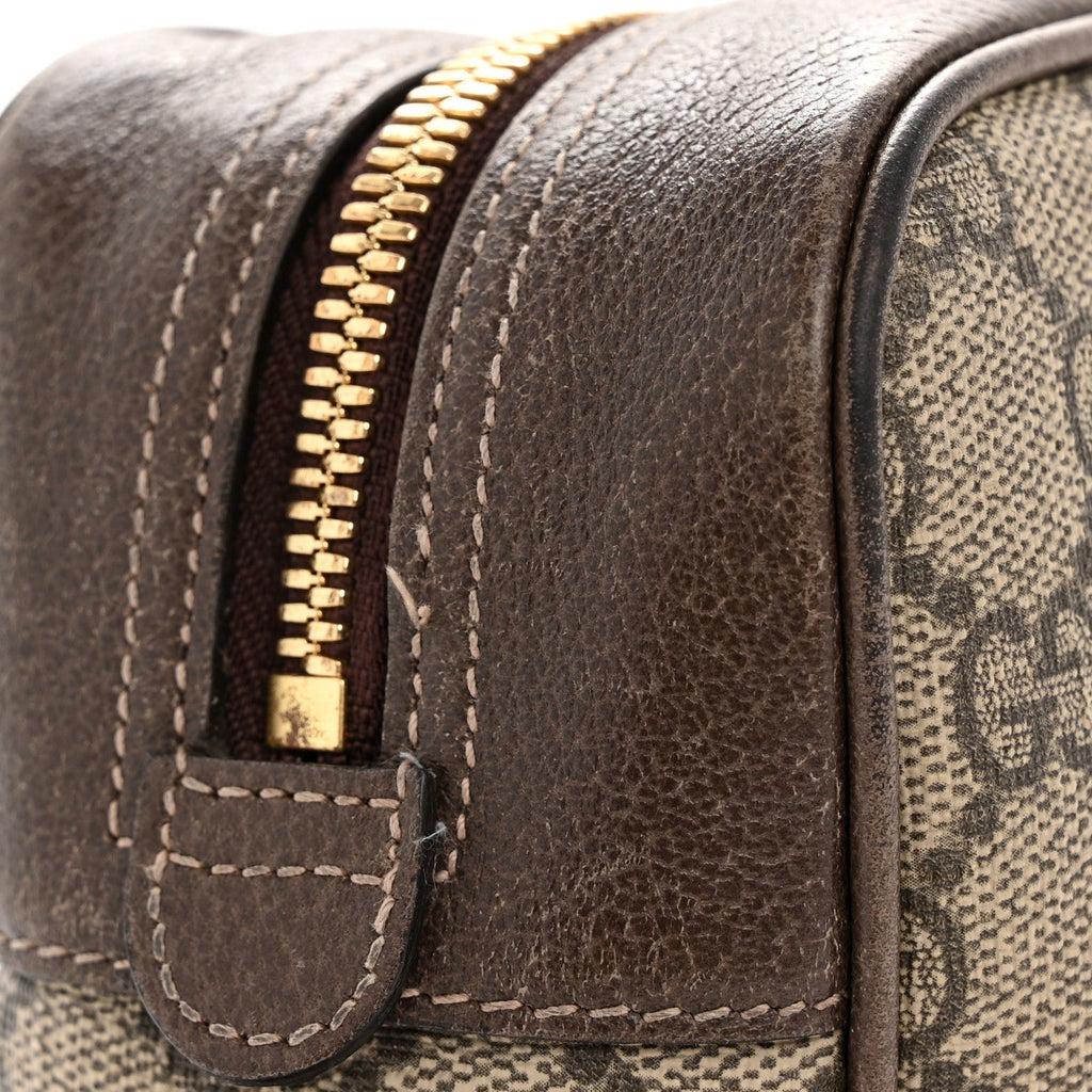 Gucci GG Supreme Monogram Web Small Ophidia Shoulder Bag Brown