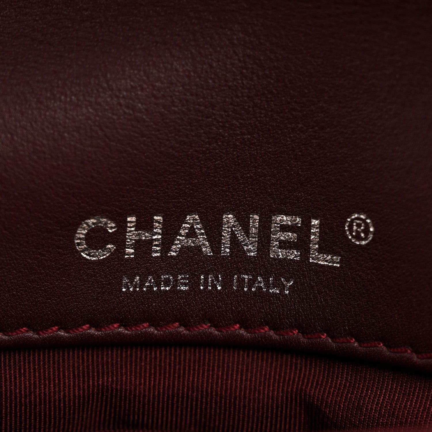 Chanel Patent Small Boy Reverso Flap Burgundy