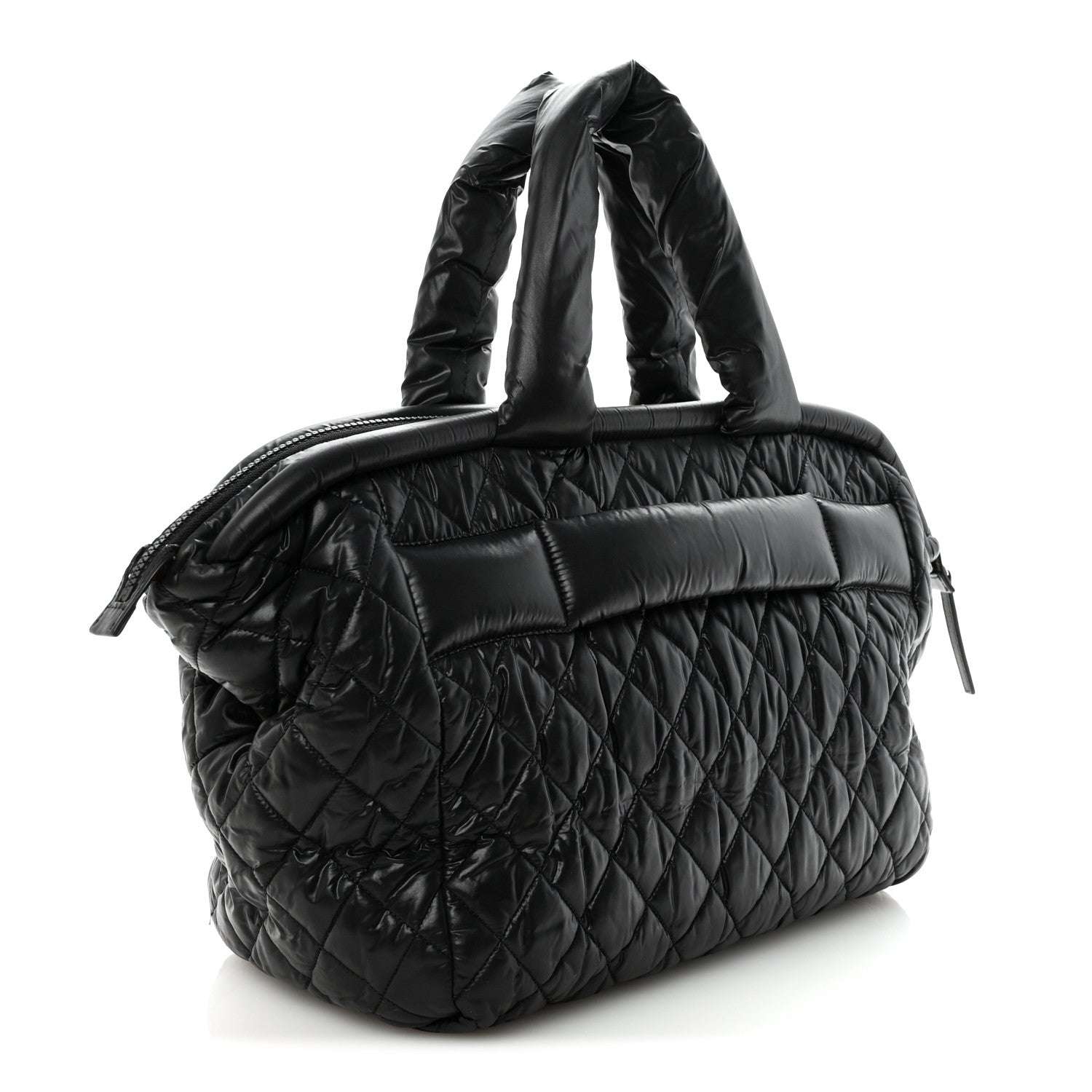 Chanel Nylon Quilted Medium Coco Cocoon Tote Black