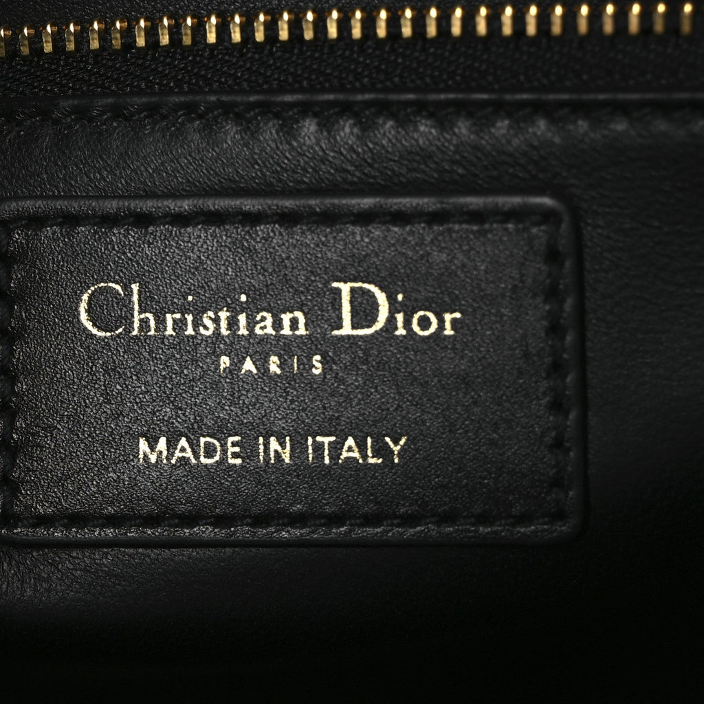 Christian Dior Box Calfskin 30 Montaigne Flap Bag Black