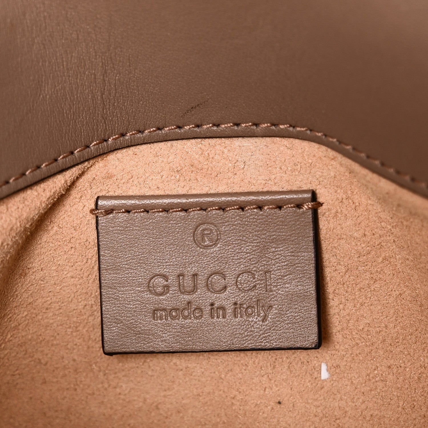 Gucci Calfskin Matelasse Super Mini GG Marmont Shoulder Bag Porcelain Rose