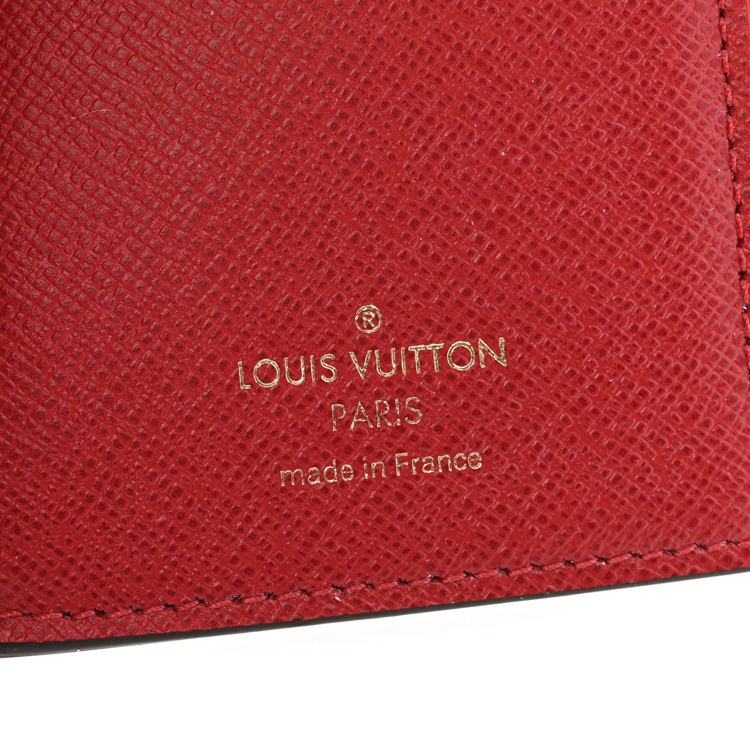 Louis Vuitton Damier Ebene Victorine Wallet Red