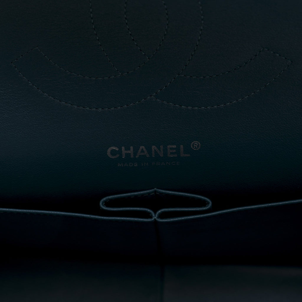 Chanel Lambskin Quilted Jumbo Double Flap Turquoise