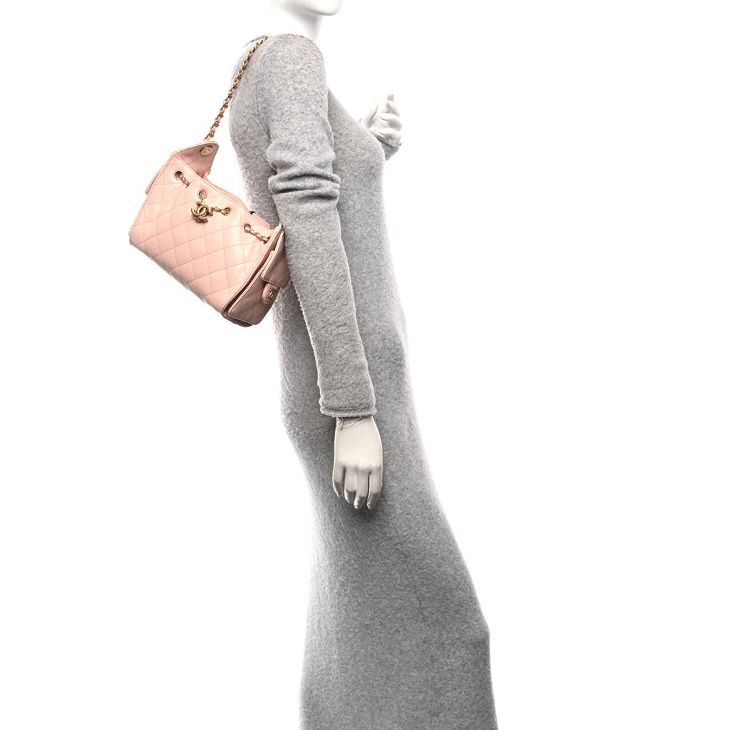 Chanel Caviar Quilted Mini Chanel 25 Handbag Light Pink