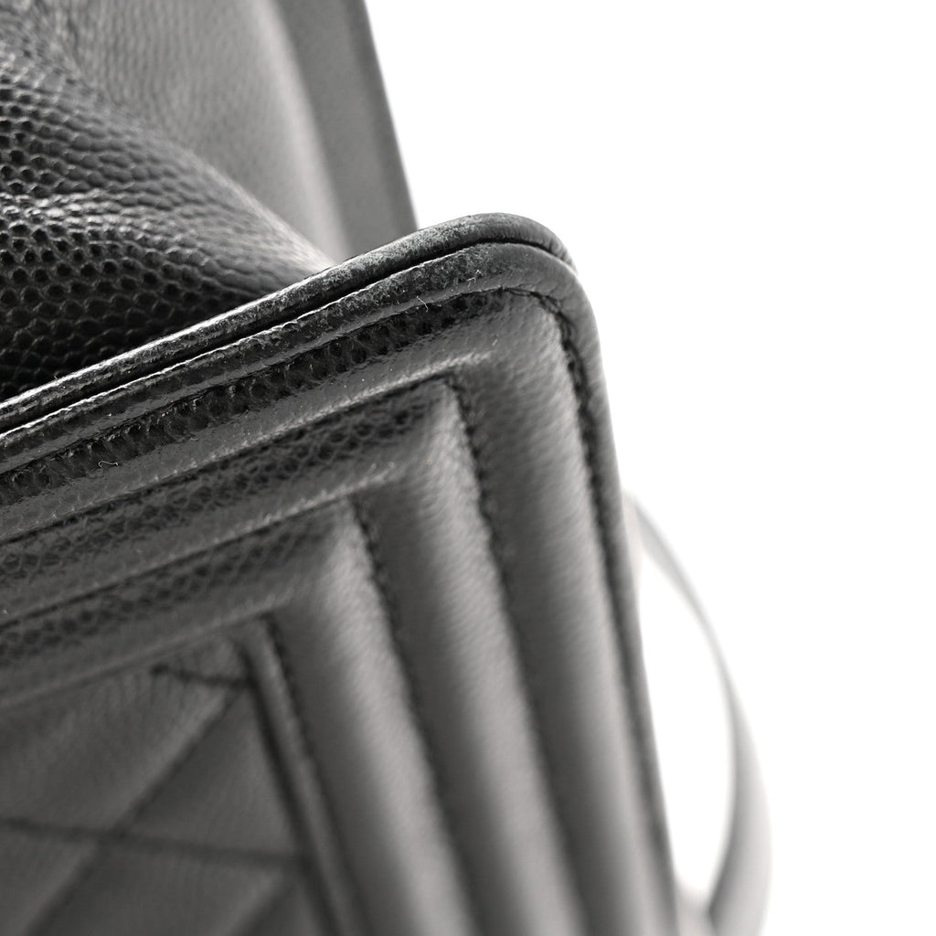 Chanel Caviar Quilted Medium Boy Flap Black