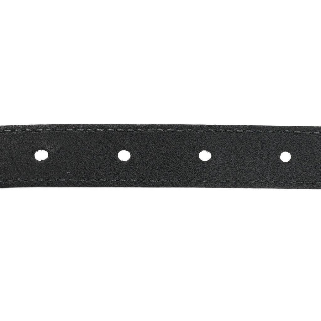 Gucci Calfskin Double G 20mm Belt 80 32 Black