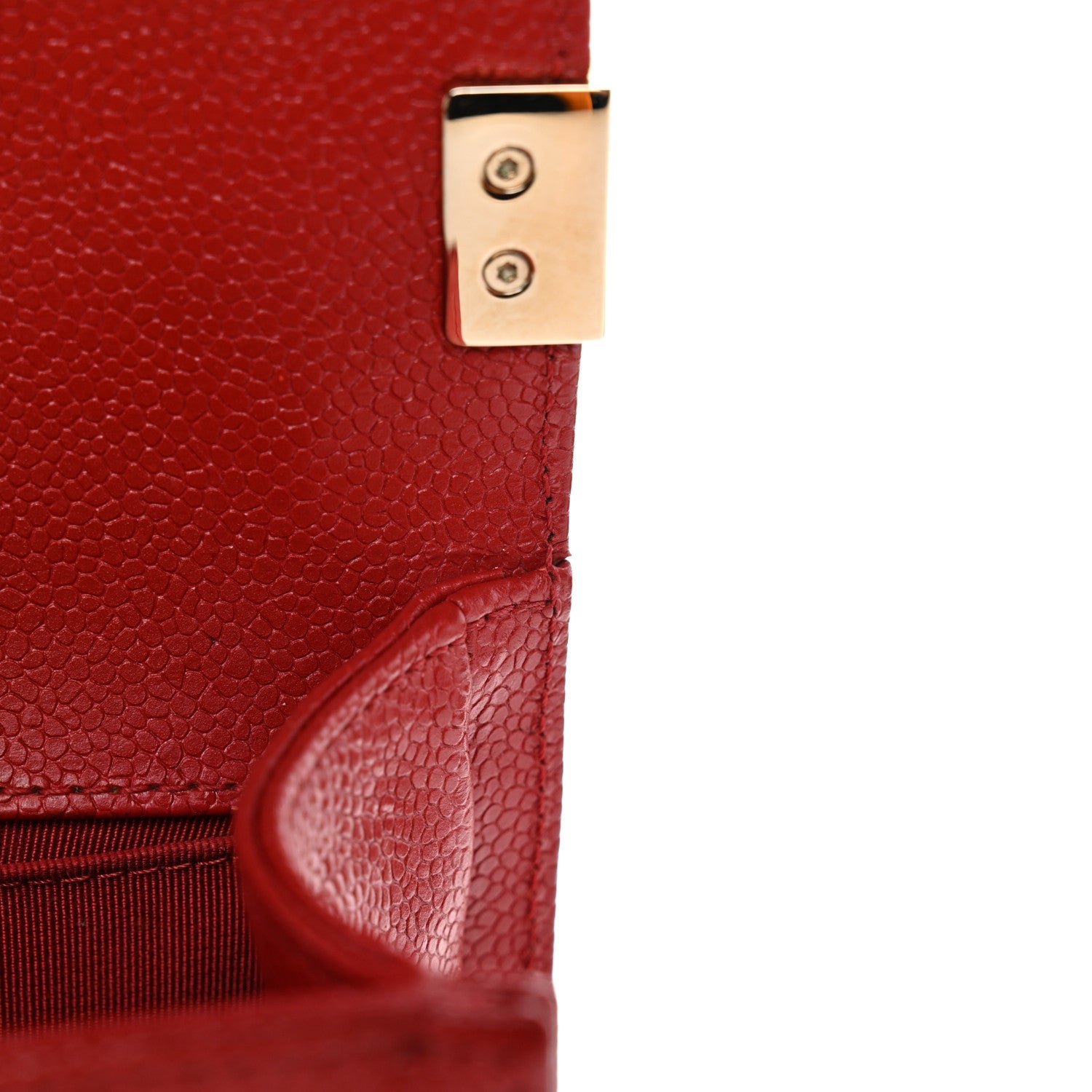 Chanel Caviar Quilted Small Boy Flap Red
