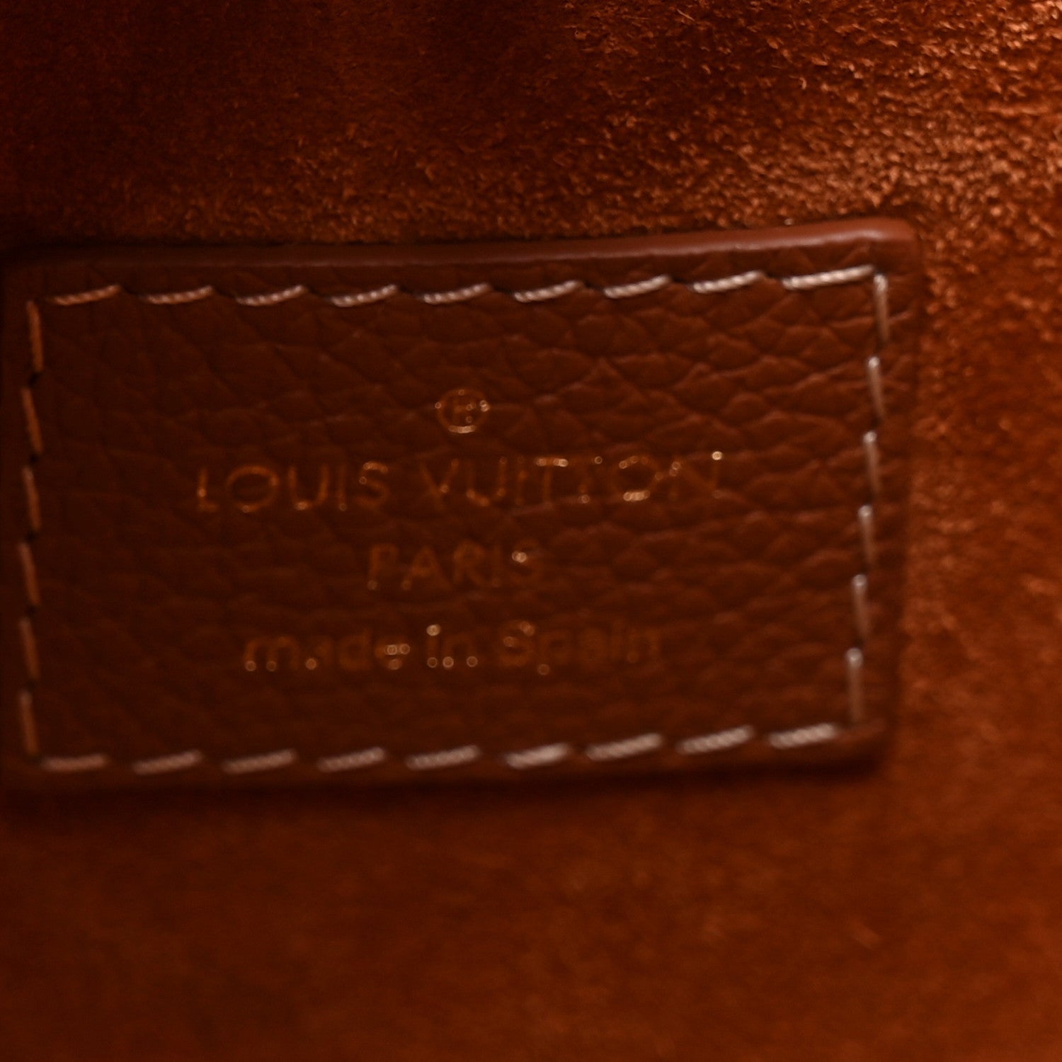 Louis Vuitton Grained Calfskin Low Key Hobo PM Cognac