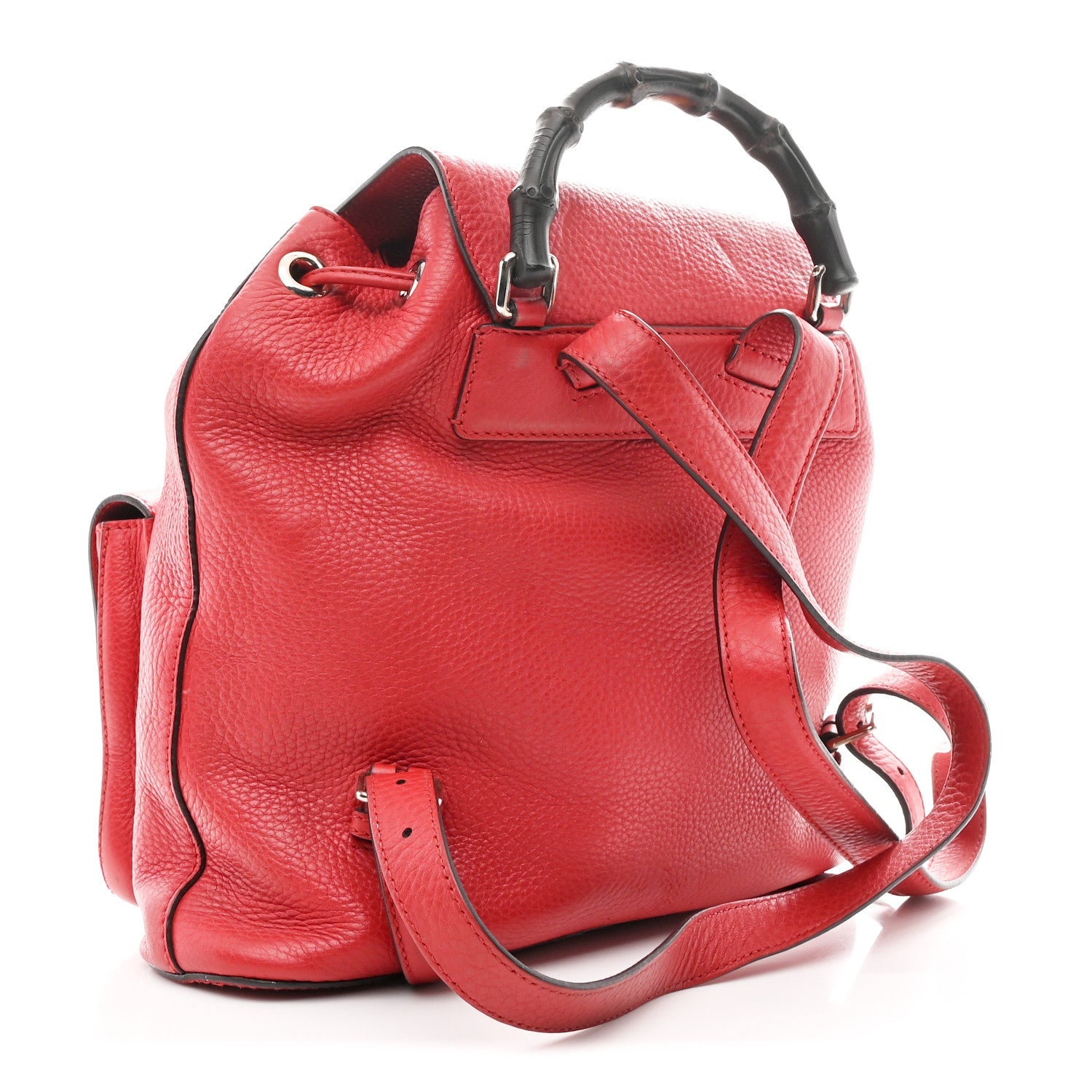 Gucci Cellarius Calfskin Medium Bamboo Backpack Petunia