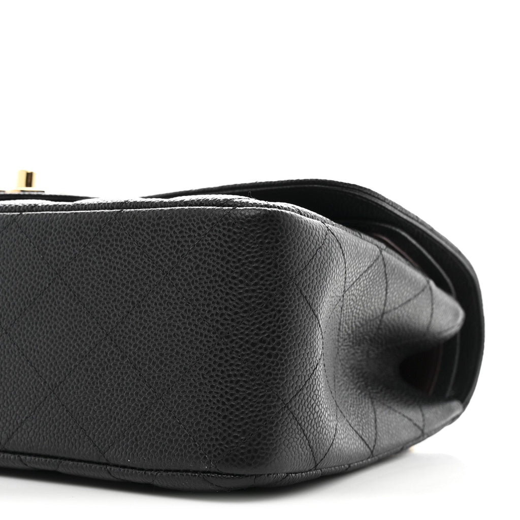 Chanel Caviar Quilted Jumbo Double Flap Black