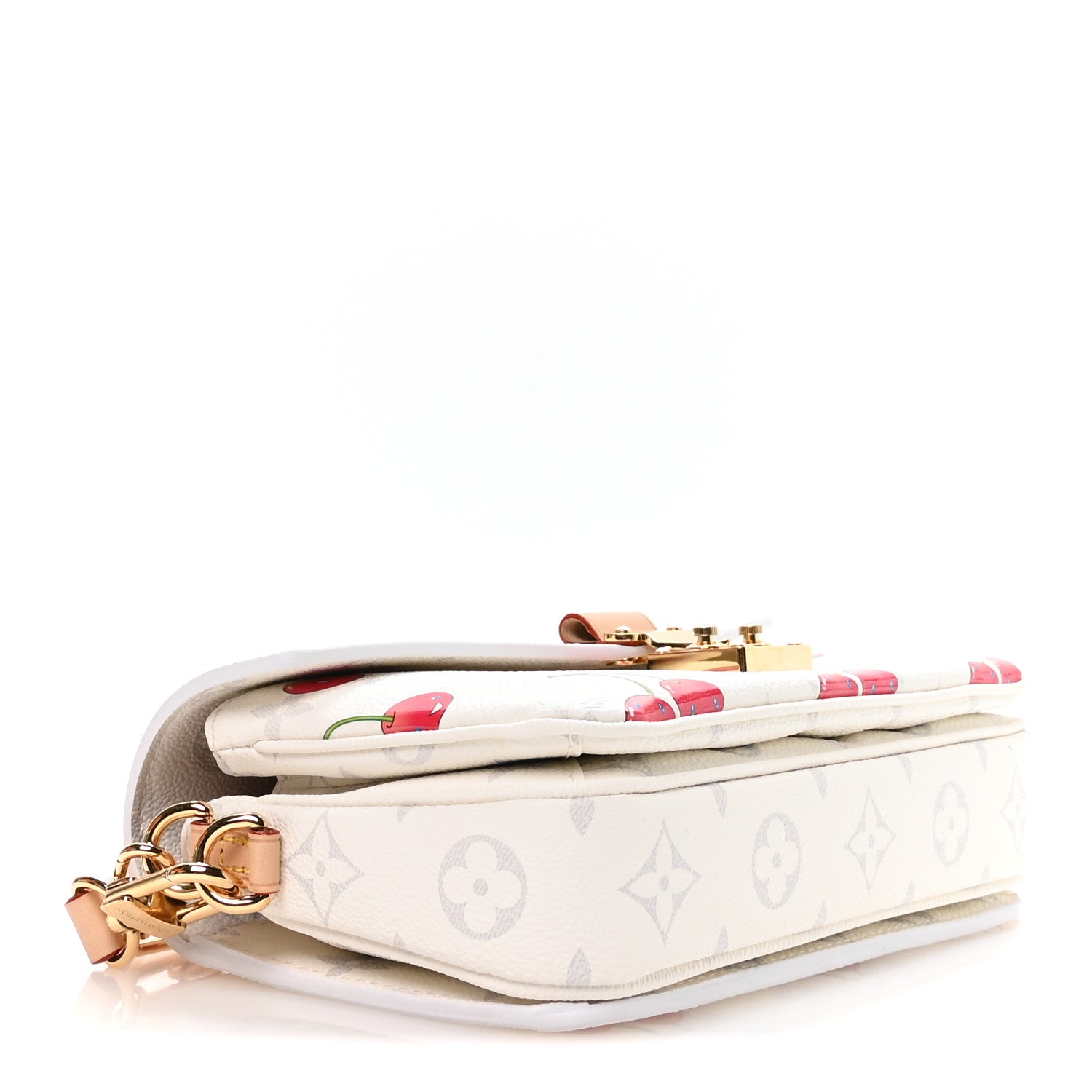 Louis Vuitton LV X TM Monogram Cerises Pochette Metis East West White
