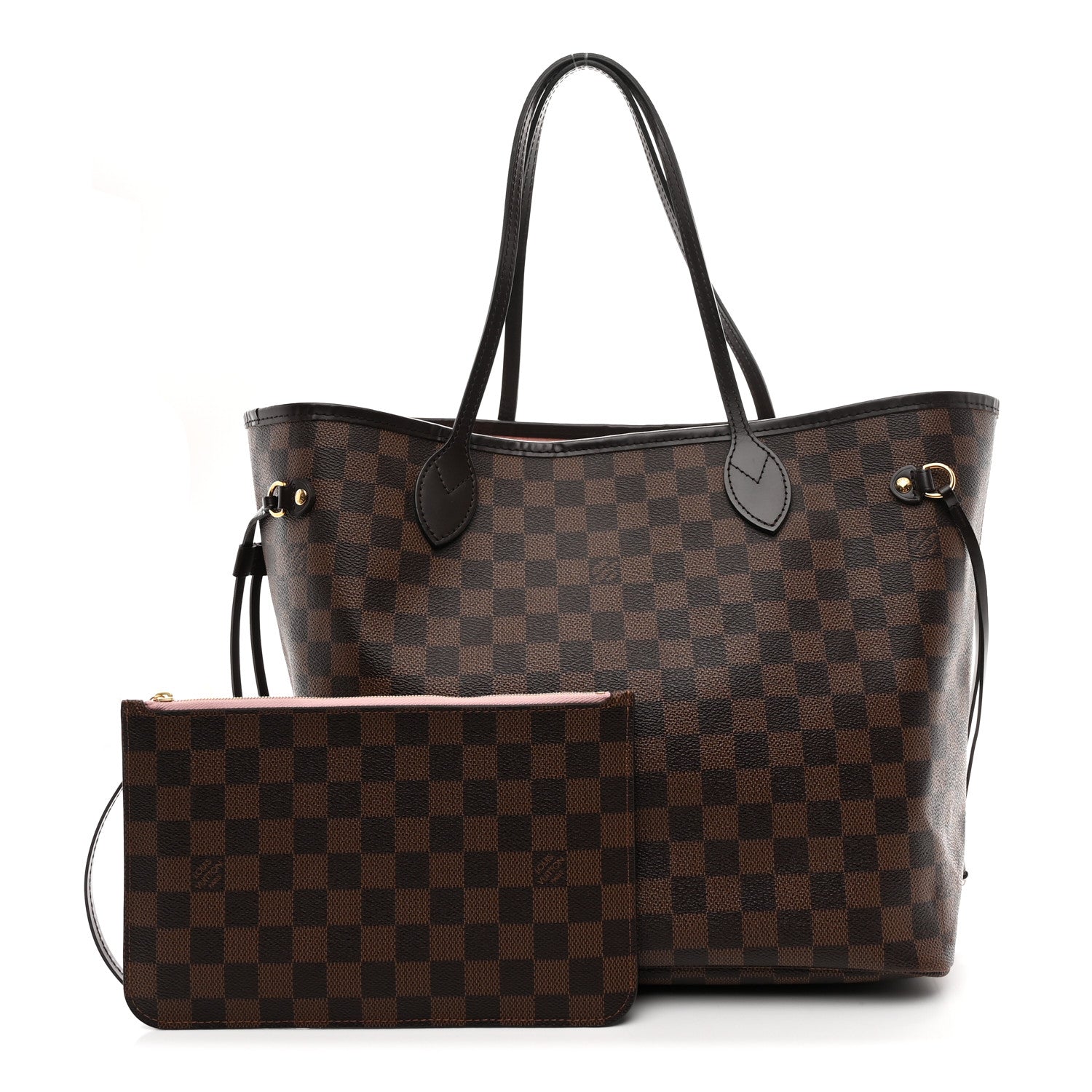 Louis Vuitton Damier Ebene Neo Neverfull MM Rose Ballerine