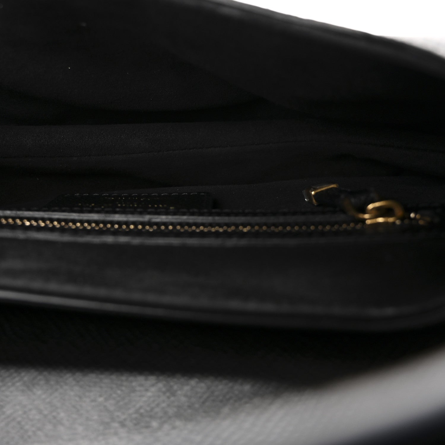 Christian Dior Grained Calfskin Saddle Bag Black