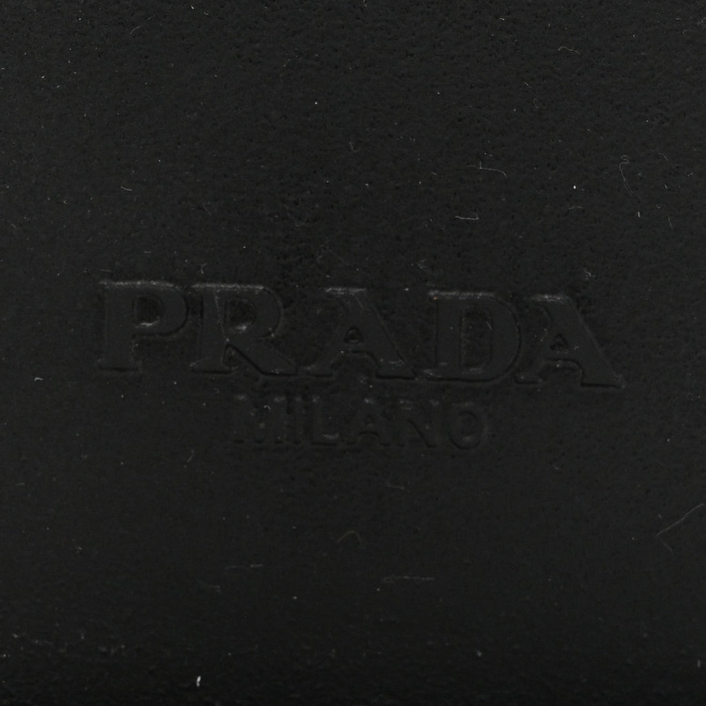 Prada Spazzolato Rois Monolith 55mm Derby Loafers 36.5 Black White